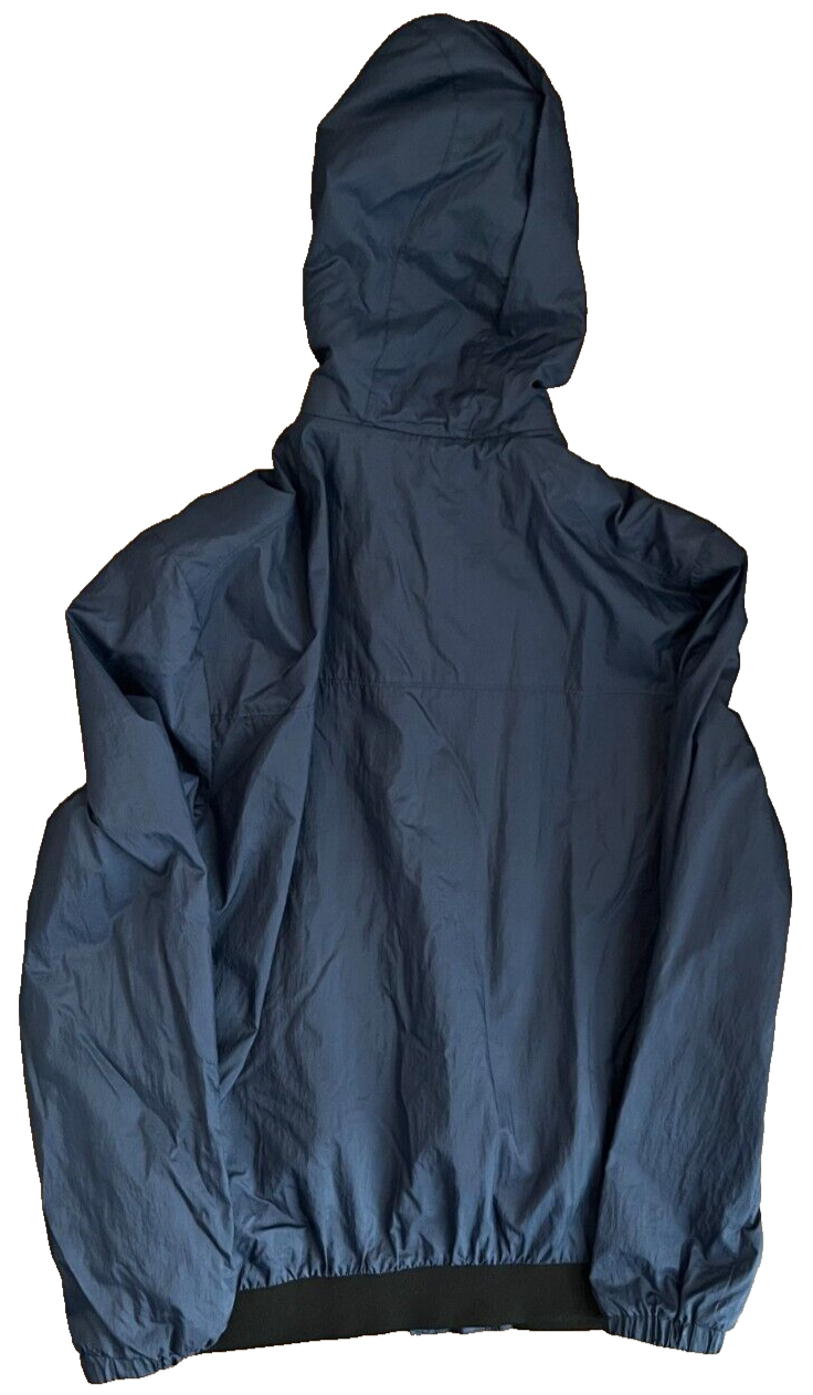 The Kooples Sport Jacket Windbreaker Nylon Blue Hooded Size Men M