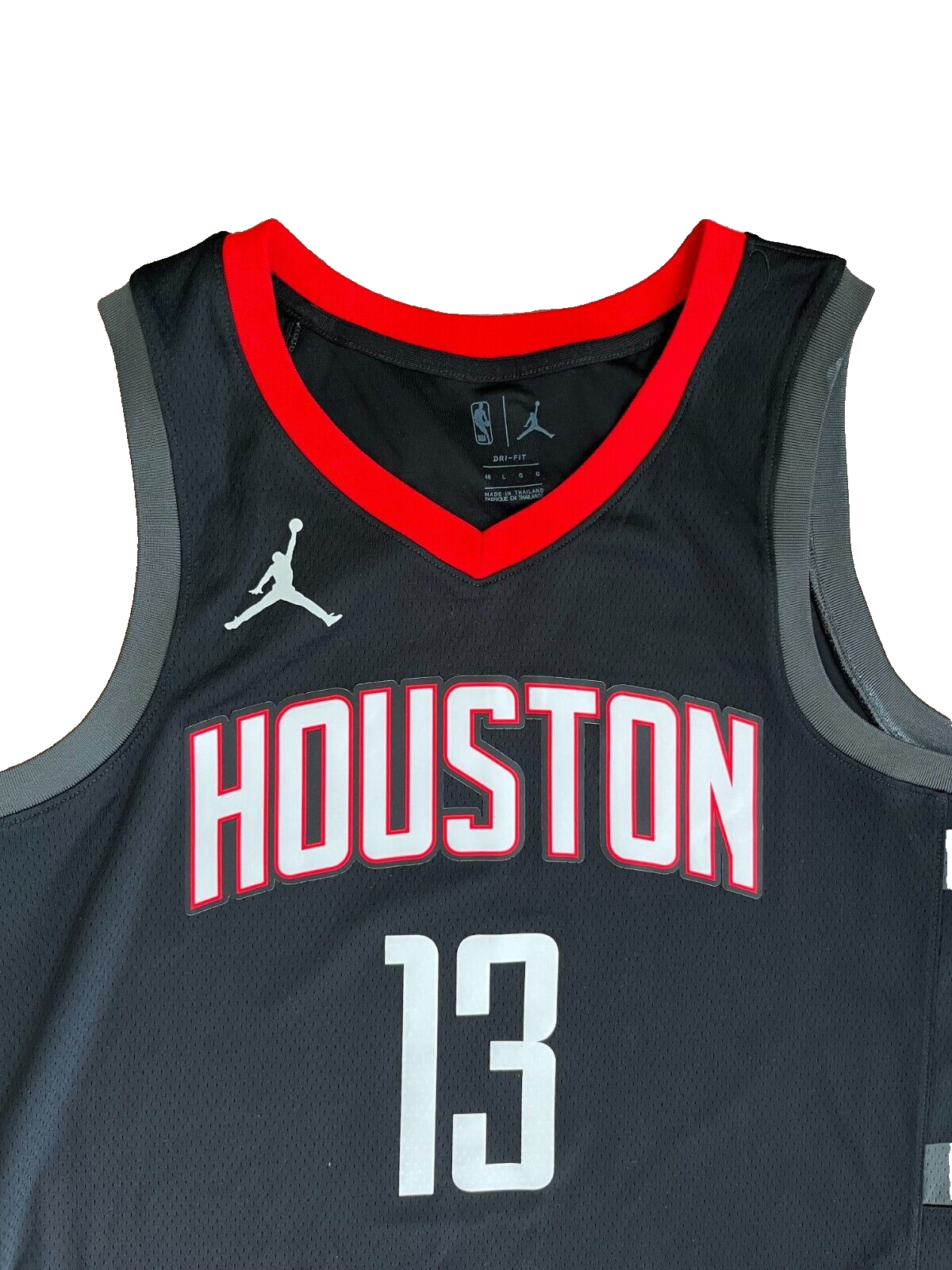 James Harden Houston Rockets Jersey Swingman Jordan Shirt Size Men 48 (L)