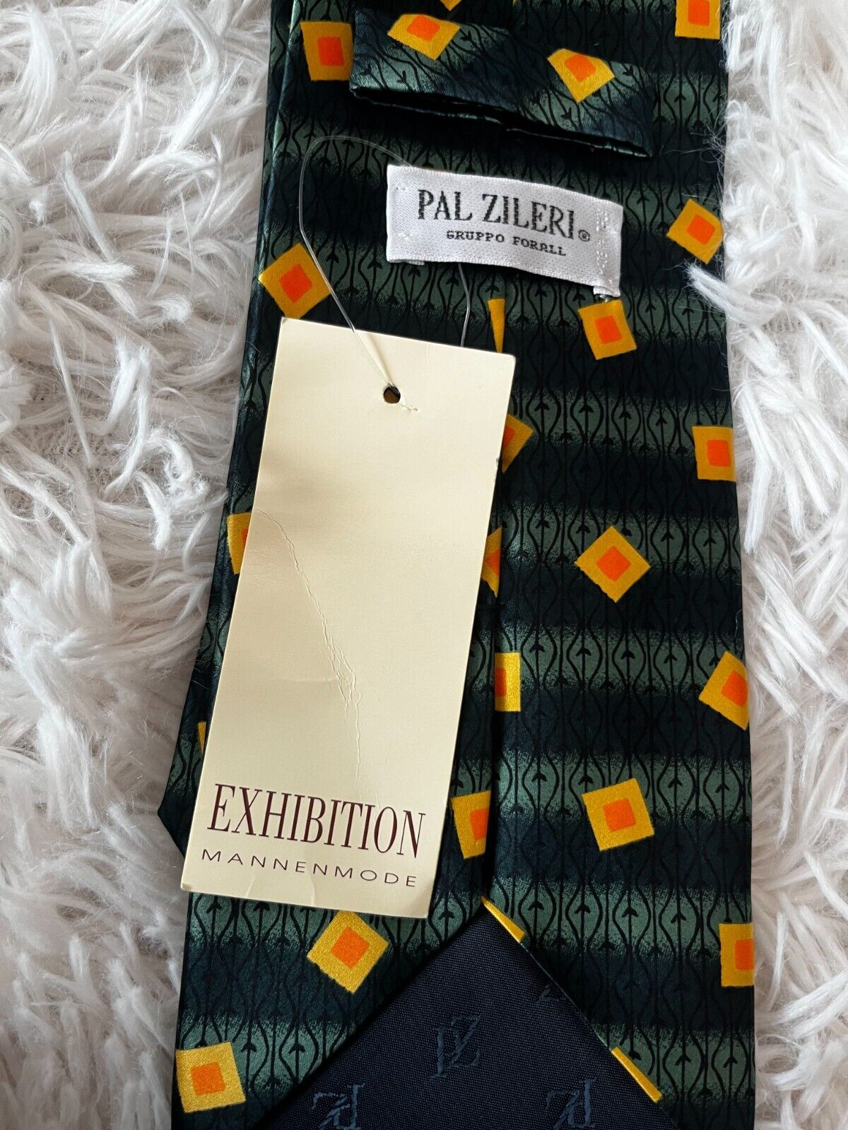 BNWT Pal Zileri Gruppo Forall Silk Multi Color Geometric Neck Tie