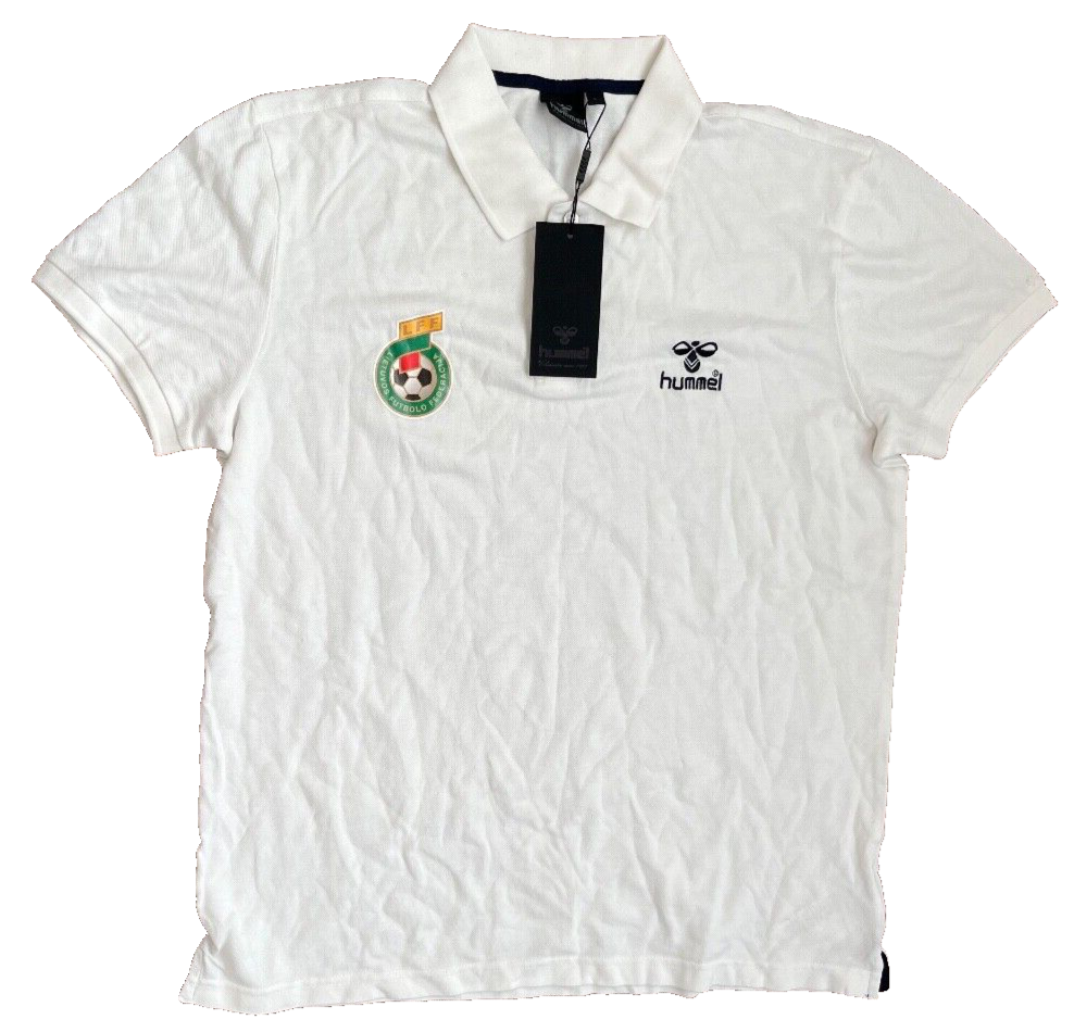 BNWT Lithuania Polo Shirt Training Jersey Hummel Football Size Men L