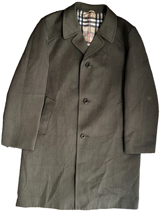 Wellington Executive Wool Polyester Coat Jacket Men Size L Made in UK