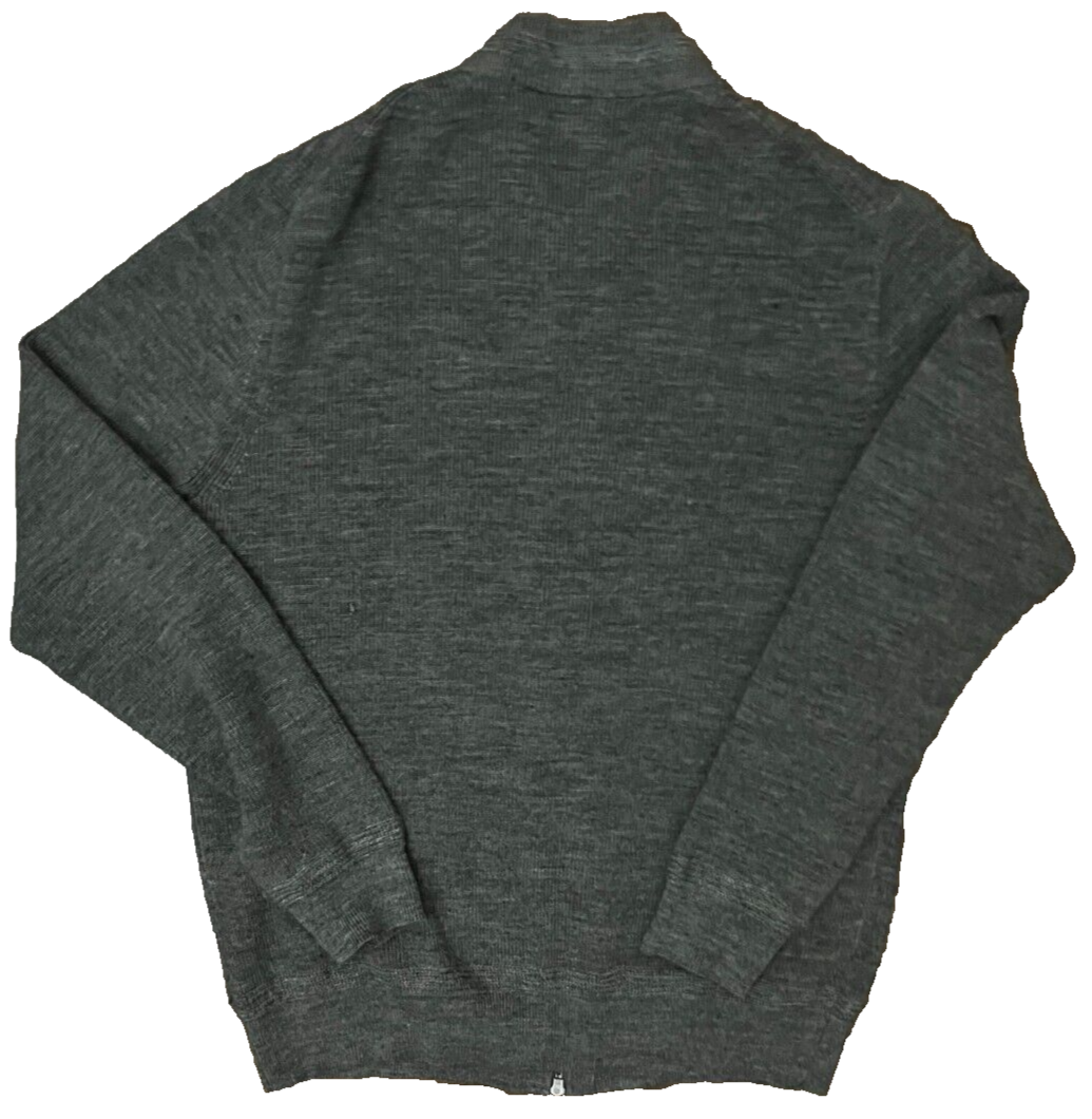 Moncrief London Men Sweatshirt Wool Mix Sweater Full Zip Jacket Size L