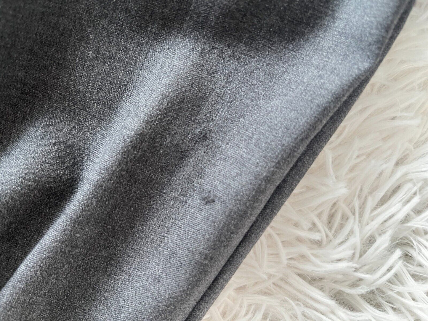 Brioni Dress Suit Pants Gray Trousers Delta Wool Men Size 57R Straight Leg Hem