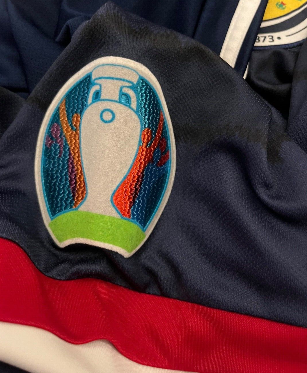 Scotland Jersey 2020 2021 Home Shirt EURO Patches Adidas Football Men Size M