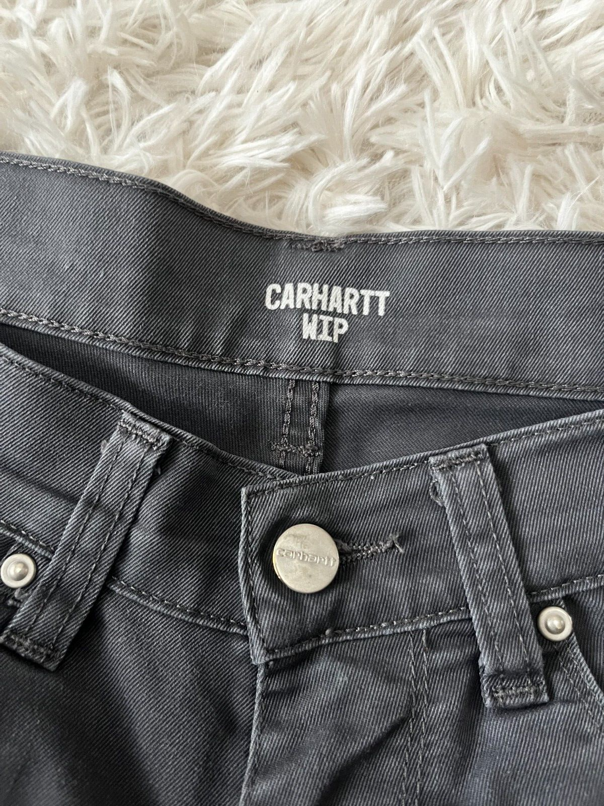Carhartt WIP Gray Trousers Mens Size 30x32 Vicious Pants Trousers