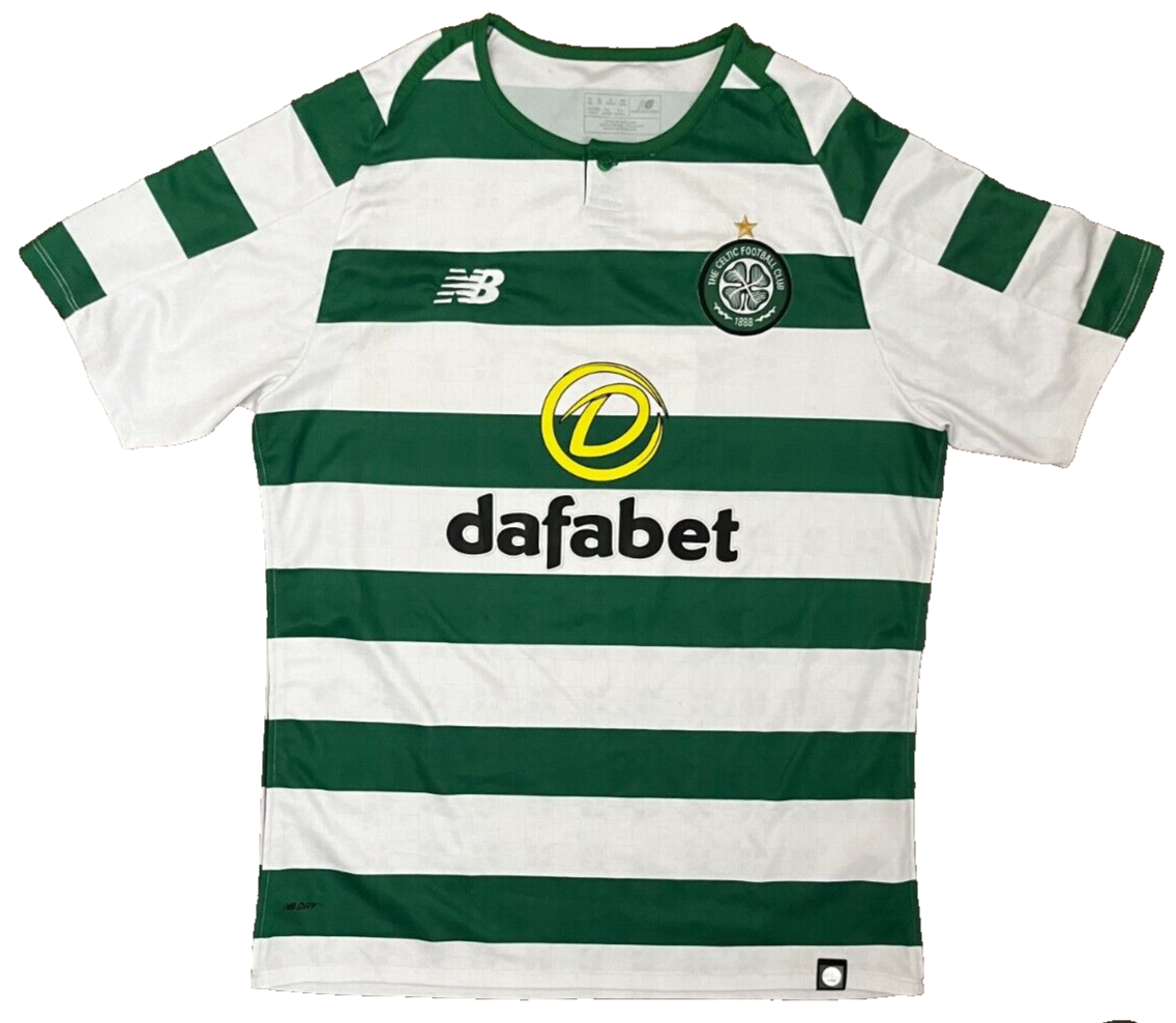 Scott Brown Glasgow Celtic 2018 2019 Home Shirt Jersey New Balance Camiseta XL