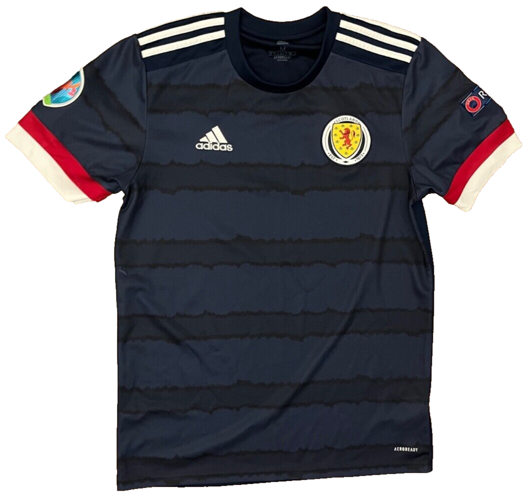Scotland Jersey 2020 2021 Home Shirt EURO Patches Adidas Football Men Size M