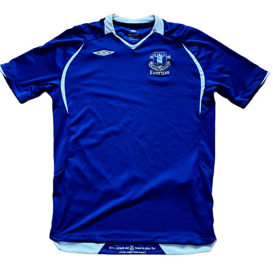 Everton 2008 2009 Home Shirt Jersey Umbro Camiseta Trikot Mailot Size YXL