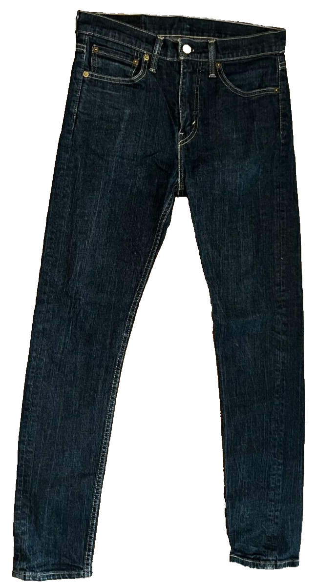 Levis 510 Blue Jeans Dark Wash Mens 31x34 Slim Fit Skinny Leg Denim Red Tab