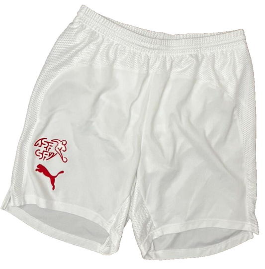 Switzerland 2008 2009 Home Shorts Pantalon Corto Puma Fussballshorts Men Size M