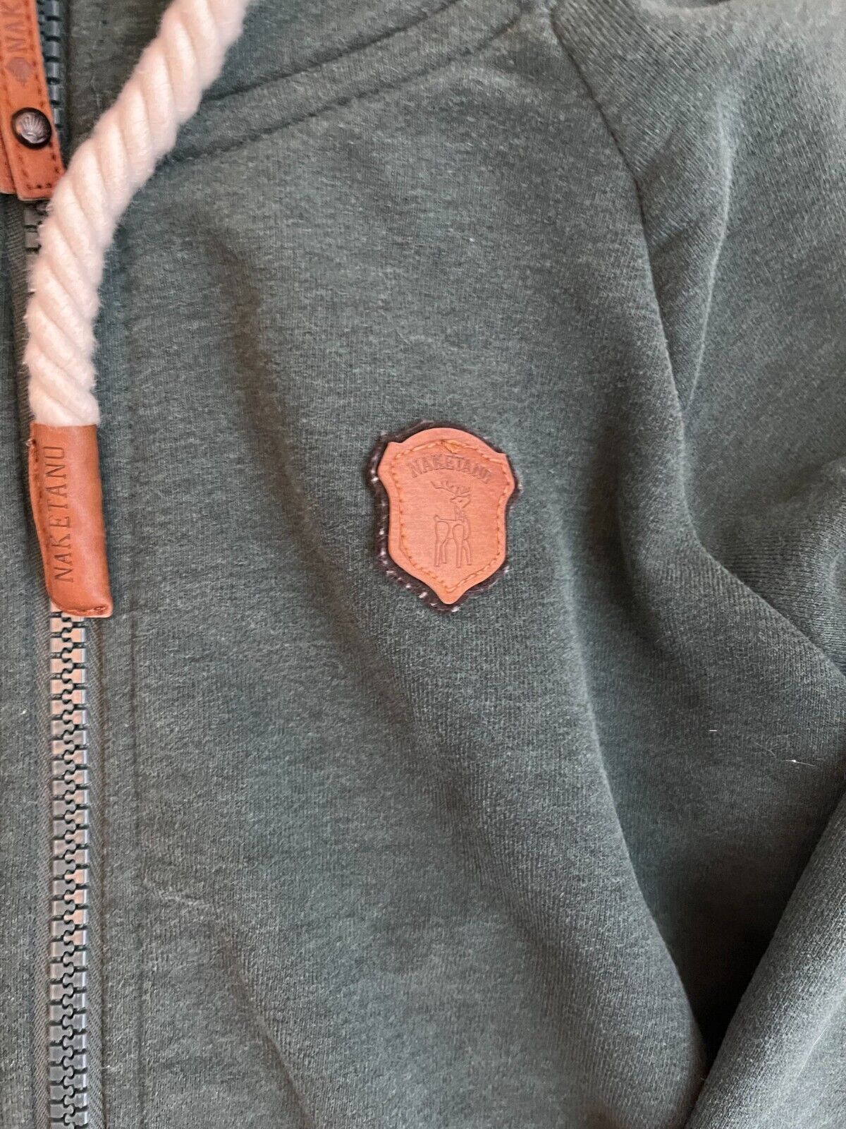 Naketano Hoodie Full Zip Jacket Green Size Men S