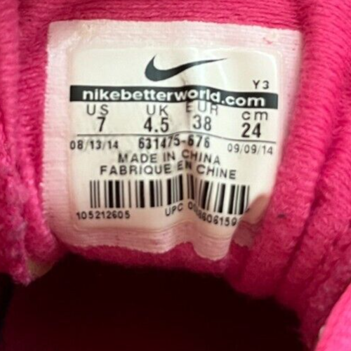 Nike Vapor 9.5 Tour Pink Tennis Shoes Size Women US 7 EUR 38