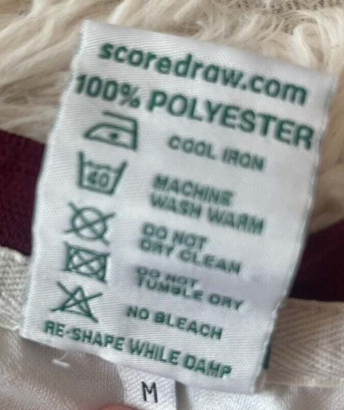 RARE West Ham United 1987 1989 Away Shirt Jersey ScoreDraw Camiseta Size Men M