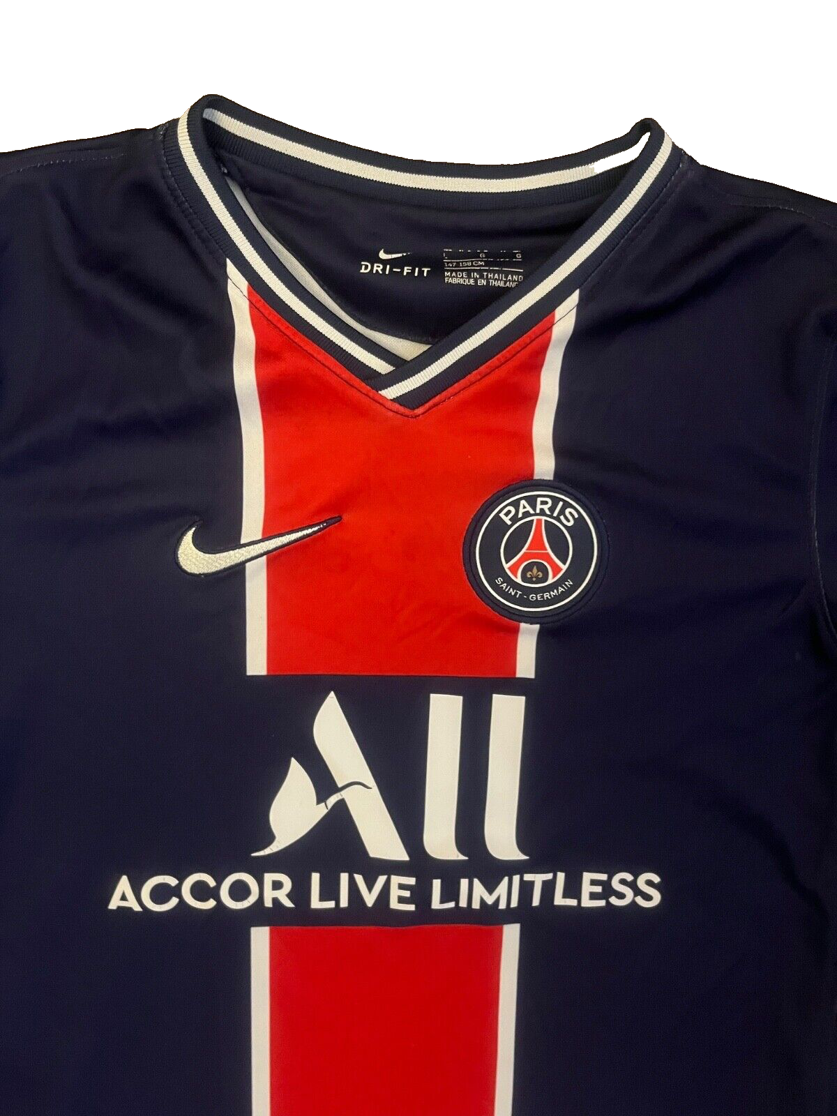 PSG Paris Saint Germain Jersey 2020 2021 Home Shirt Nike Football Size Youth L