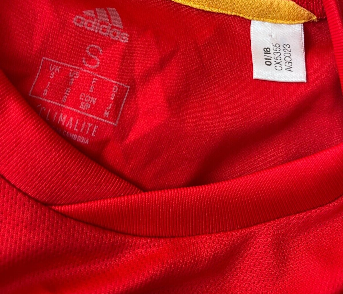 Spain Jersey 2018 2019 World Cup Shirt Adidas Football Size Men S
