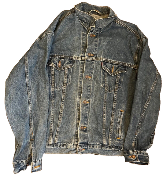 Vintage Levis Denim Jacket Trucker 70507 4890 Blue Men Size XL Made in USA