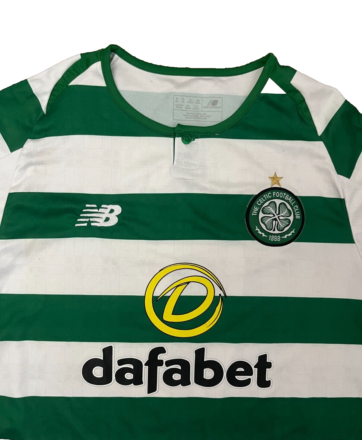 Scott Brown Glasgow Celtic 2018 2019 Home Shirt Jersey New Balance Camiseta XL