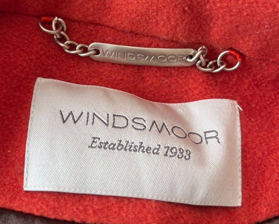 Windsmoor Wool Cashmere Blend Coat Orange Jacket Women Size EUR 42 UK 16