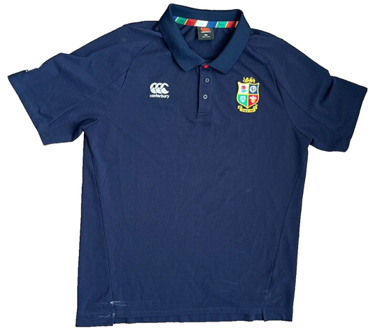 British and Irish Lions Rugby Jersey Training Polo Shirt Canterbury Size Men 2XL