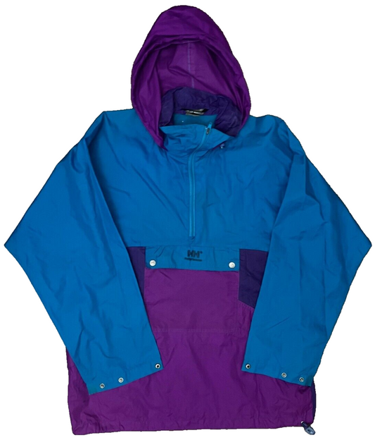 Vintage Helly Hansen 1/4 Zip Jacket Windbreaker Raincoat Sudadera Unisex Size M