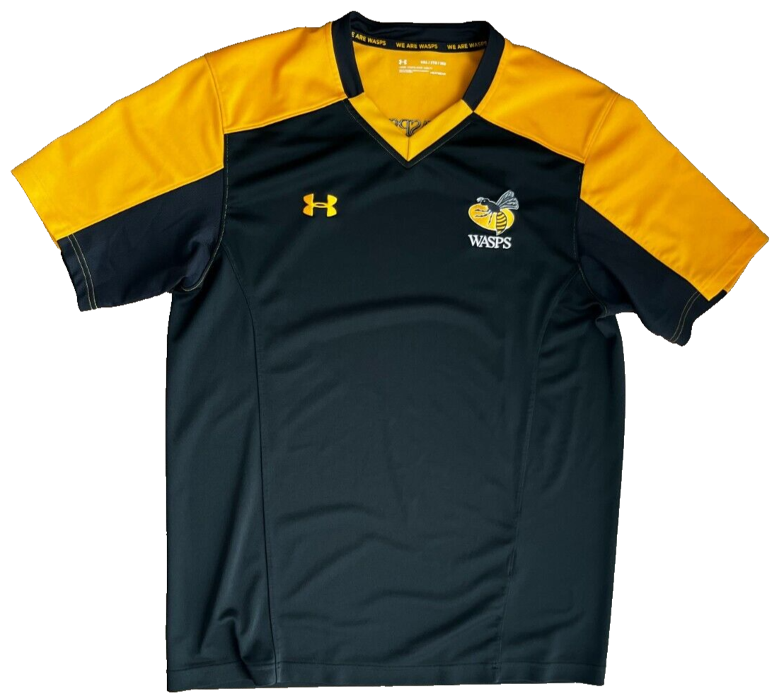 London Wasps Rugby Training Heat Gear Shirt Jersey Under Armour Size Men XXL