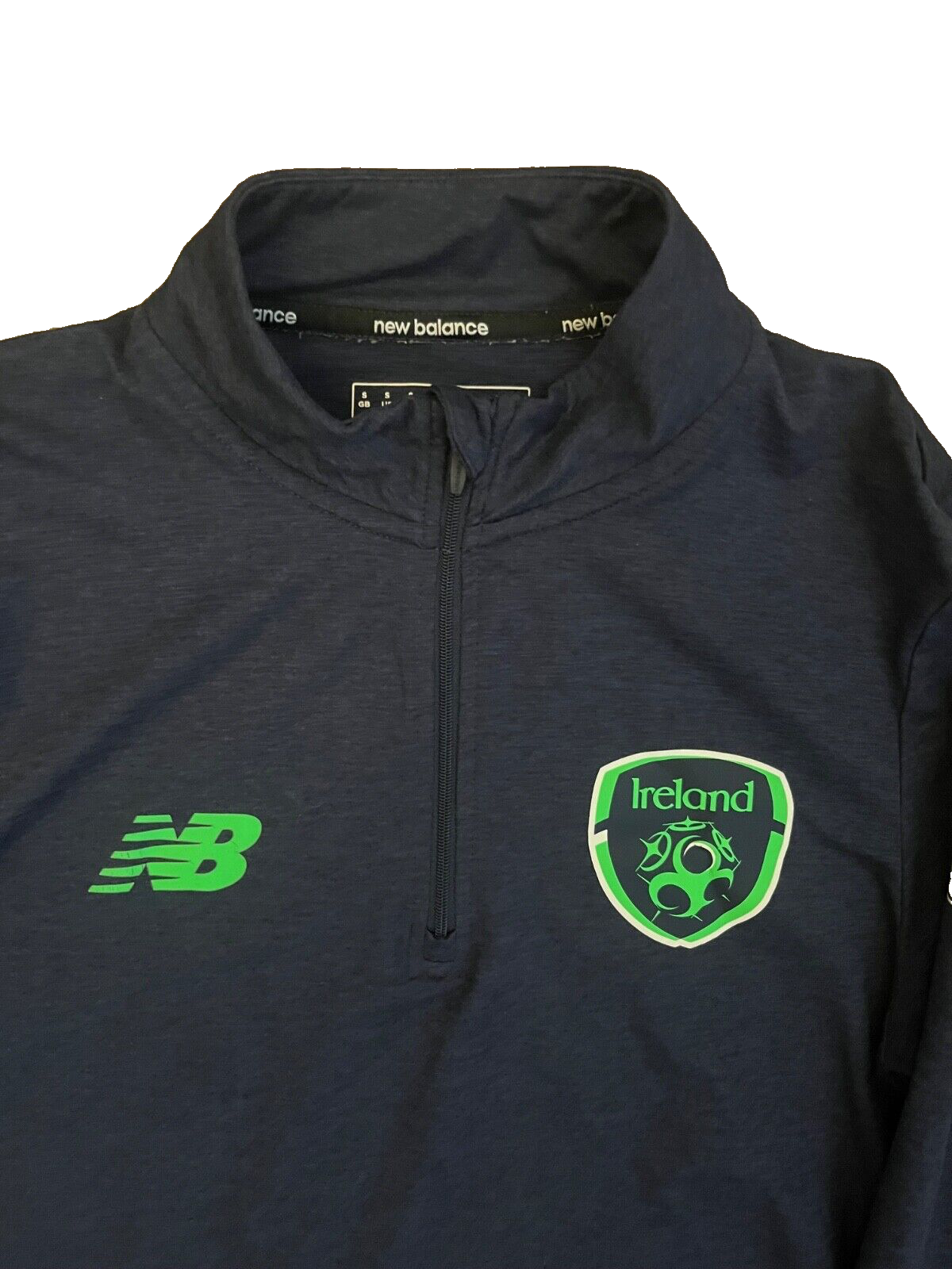Ireland Training Jersey Presentation Long Sleeve Shirt 1/4 Zip Umbro Men Size S