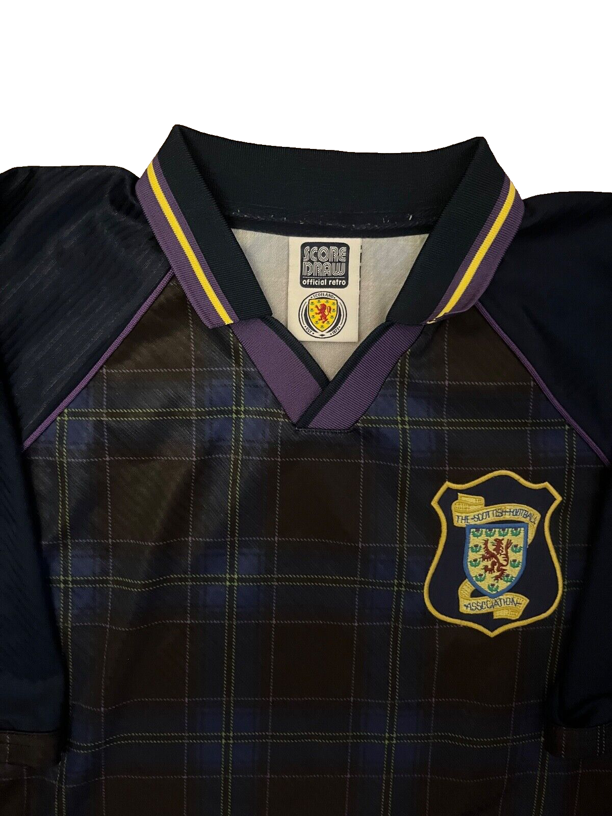 Scotland Jersey 1996 Euro Home Shirt ScoreDraw Football Size Men XL