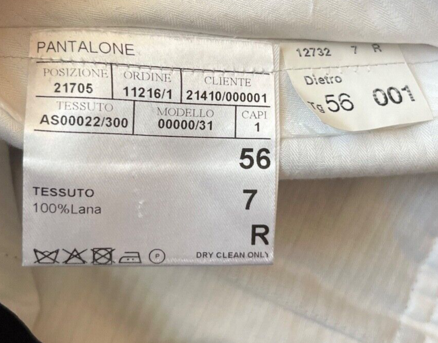 Canali Full Suit Blazer Jacket Pants Wool Size Men 58 / 56 R Made in Italy