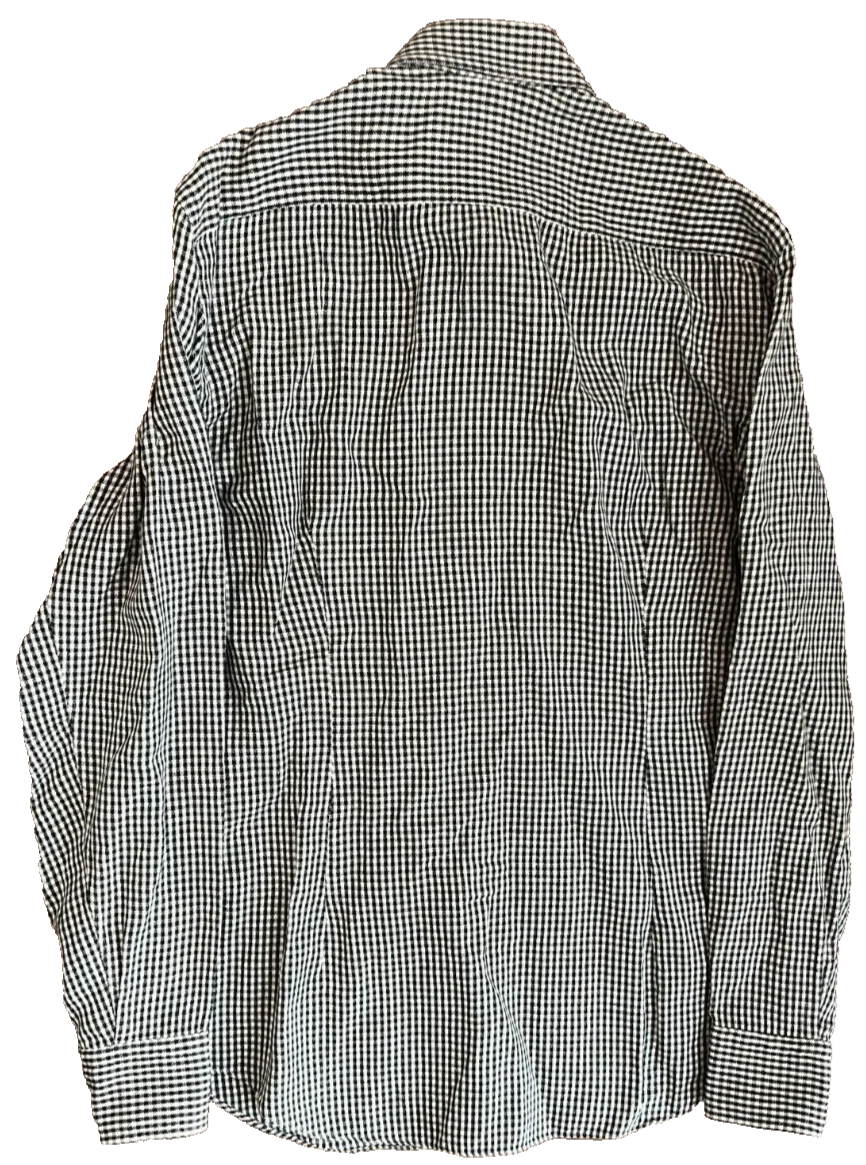 Salvatore Piccolo Napoli Button Up Shirt Cotton Linen Blend Men Size M 39 15 1/2
