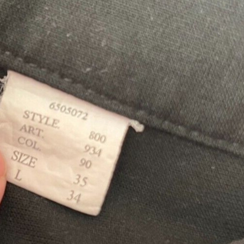 Karl Lagerfeld Black Suit Pants Trousers Men Size 35 Straight Leg
