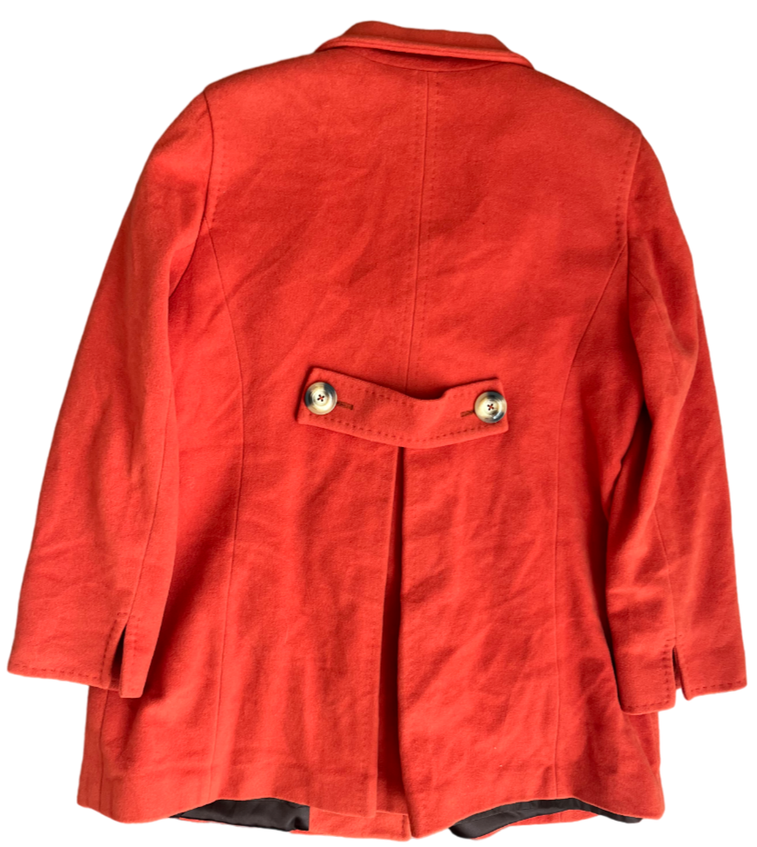 Windsmoor Wool Cashmere Blend Coat Orange Jacket Women Size EUR 42 UK 16