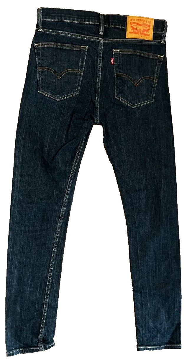 Levis 510 Blue Jeans Dark Wash Mens 31x34 Slim Fit Skinny Leg Denim Red Tab