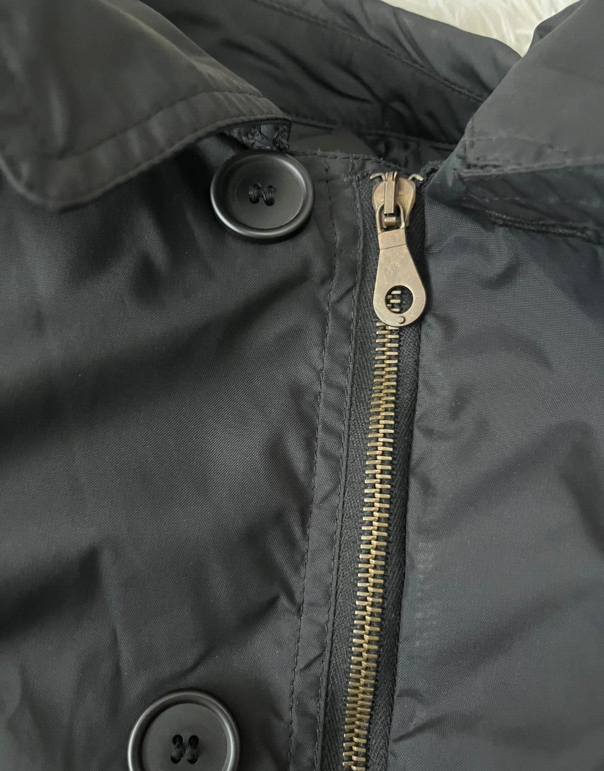 Giorgio Armani Le Collezioni Jacket Black Windbreaker Men Size 48 Made in Italy
