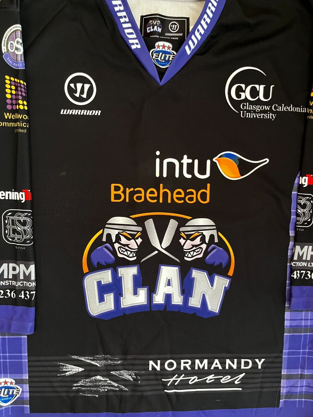 Glasgow Braehead Clan Warrior Ice Hockey Jersey Shirt Men Size XL