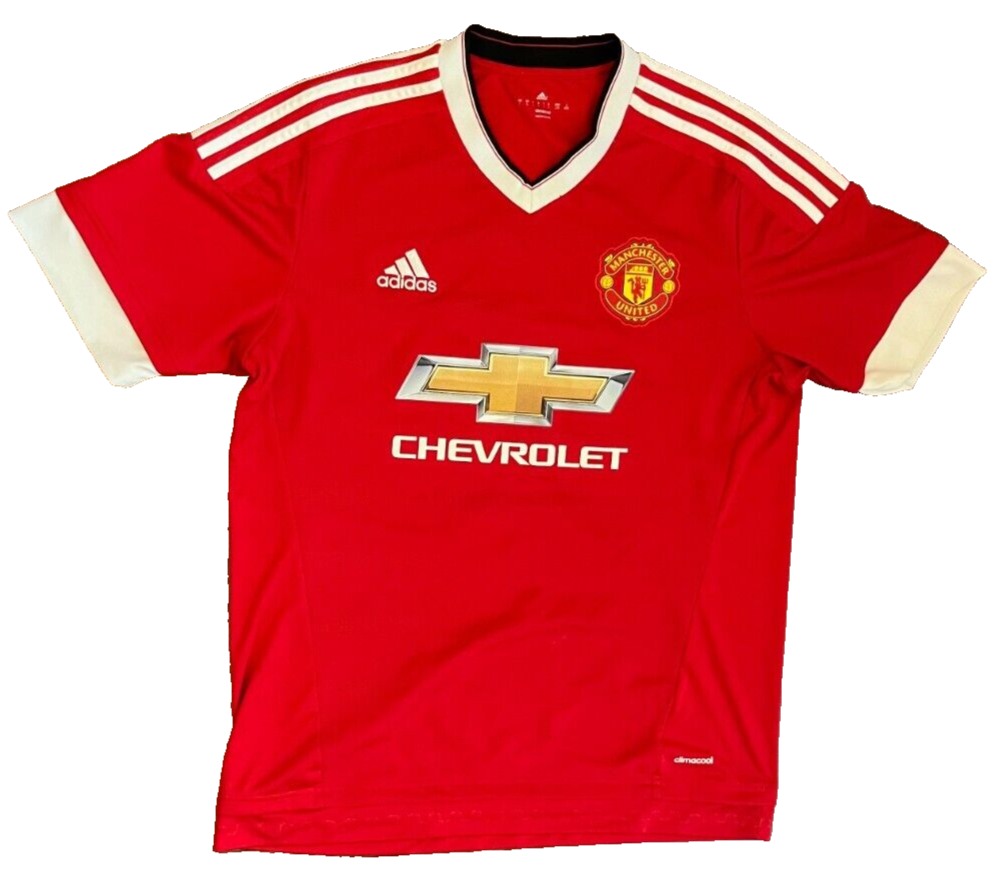 Manchester United Jersey 2015 2016 Home Shirt Football Adidas Size Men L