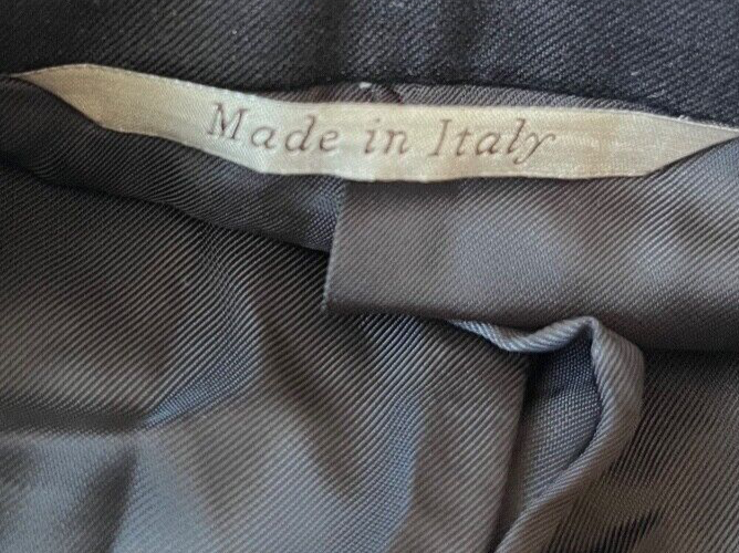 Canali Full Suit Blazer Jacket Pants Wool Size Men 58 / 56 R Made in Italy
