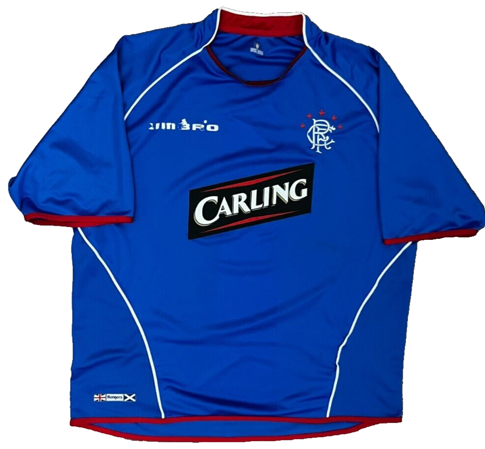 Glasgow Rangers 2005 2006 Home Shirt Jersey Umbro Camiseta Trikot Mailot Size XL