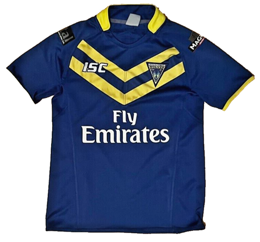 Warrington Wolves Rugby 2014 Home Shirt Jersey ISC Camiseta Trikot Mailot Size S