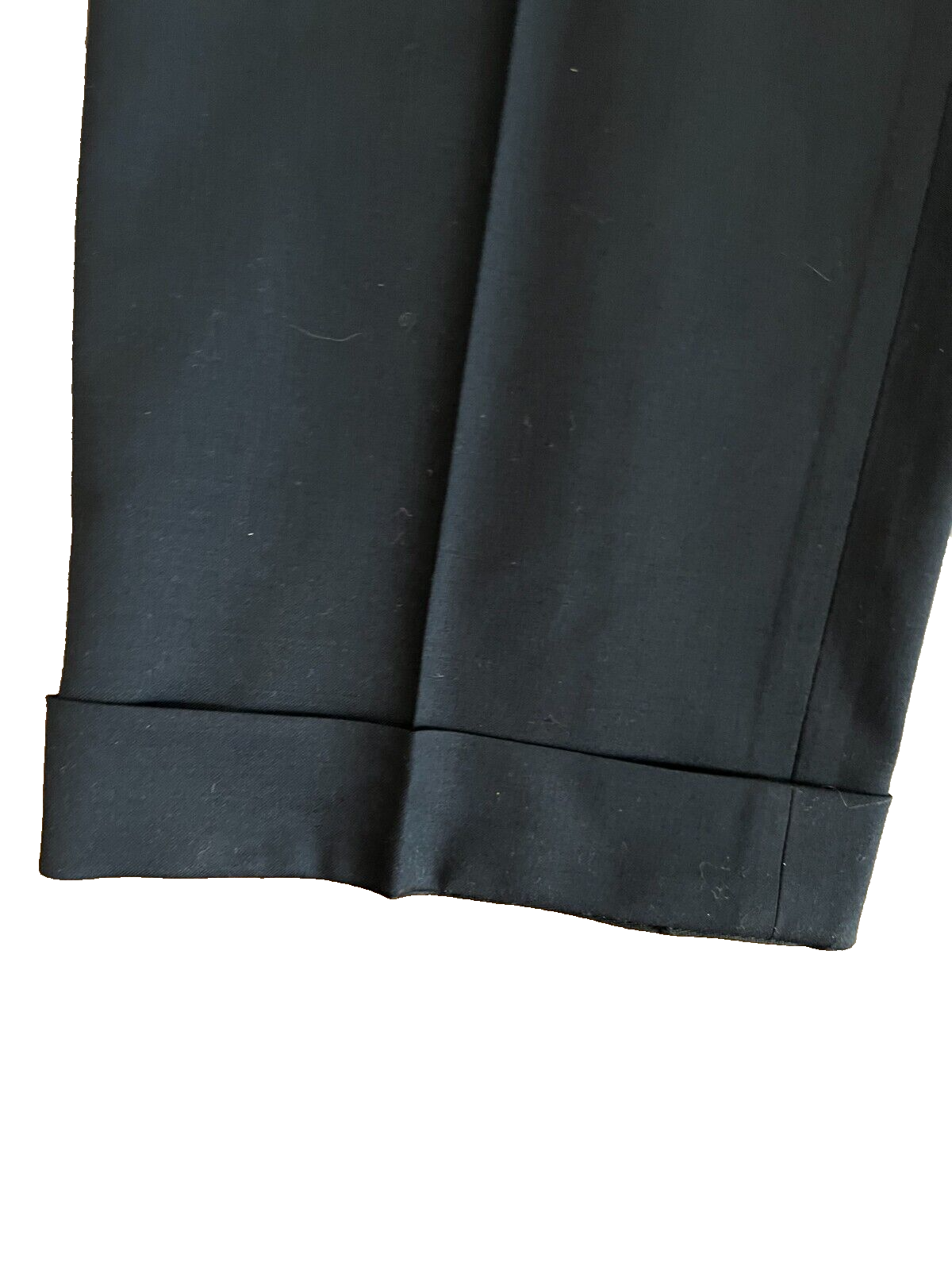Loro Piana Super Wool 120s Maile Black Dress Pants Trousers Check Measurments