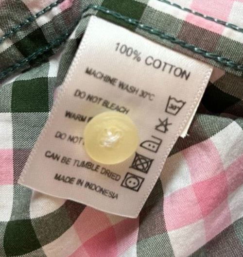 Barbour Button Up Shirt Regular Fit Checkered Cotton Long Sleeve Size Men M