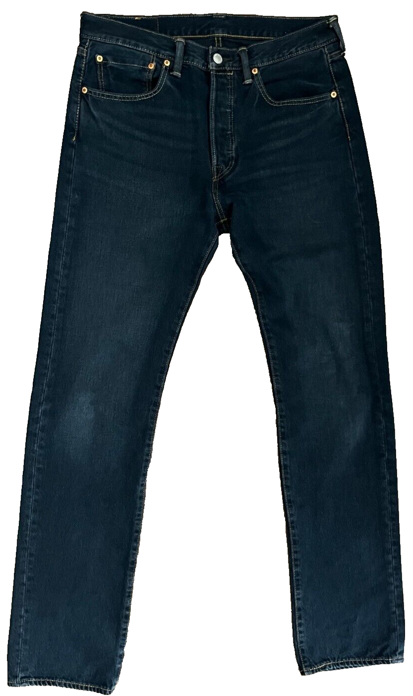 Levis 501 Blue Jeans Mens 31x34 Regular Fit Straight Leg Denim Red Tag