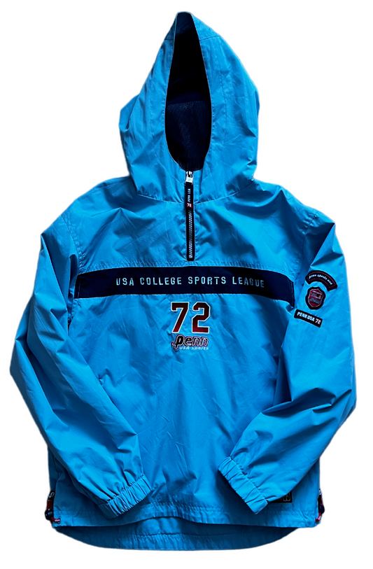 Vintage Penn Sports 72 USA College Sports Jacket Sudadera Windbreaker Size S