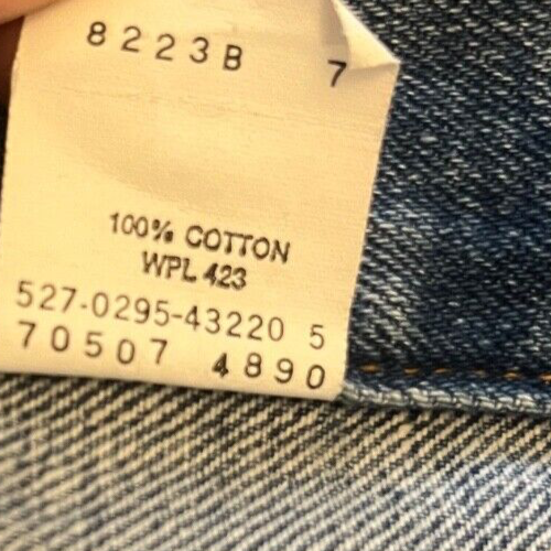 Vintage Levis Denim Jacket Trucker 70507 4890 Blue Men Size XL Made in USA