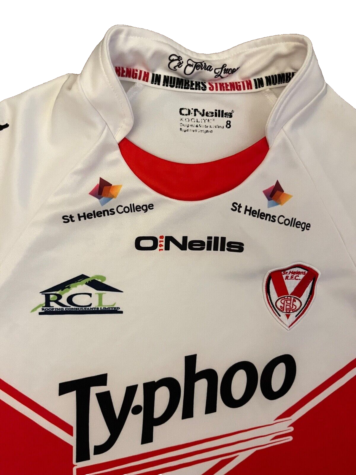 St Helens Saints Jersey 2016 Home Shirt O'Neill Rugby Men Size 8