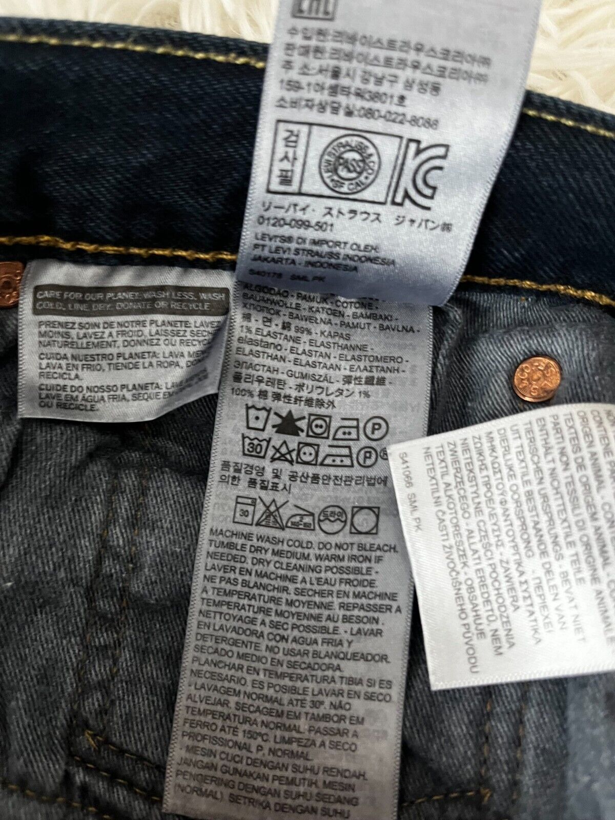 Levis 501 Blue Jeans Mens 31x34 Regular Fit Straight Leg Denim Red Tag