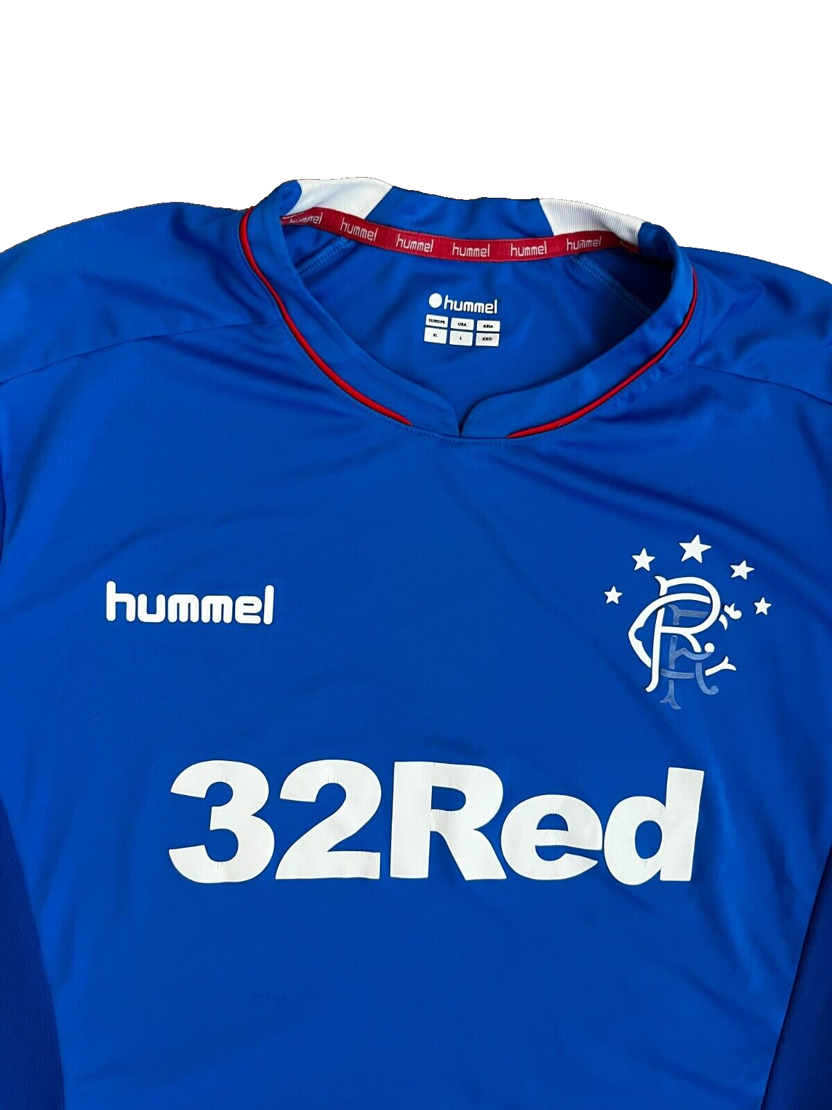 Glasgow Rangers Jersey 2018 2019 Home Shirt Hummel Football Size Men XL