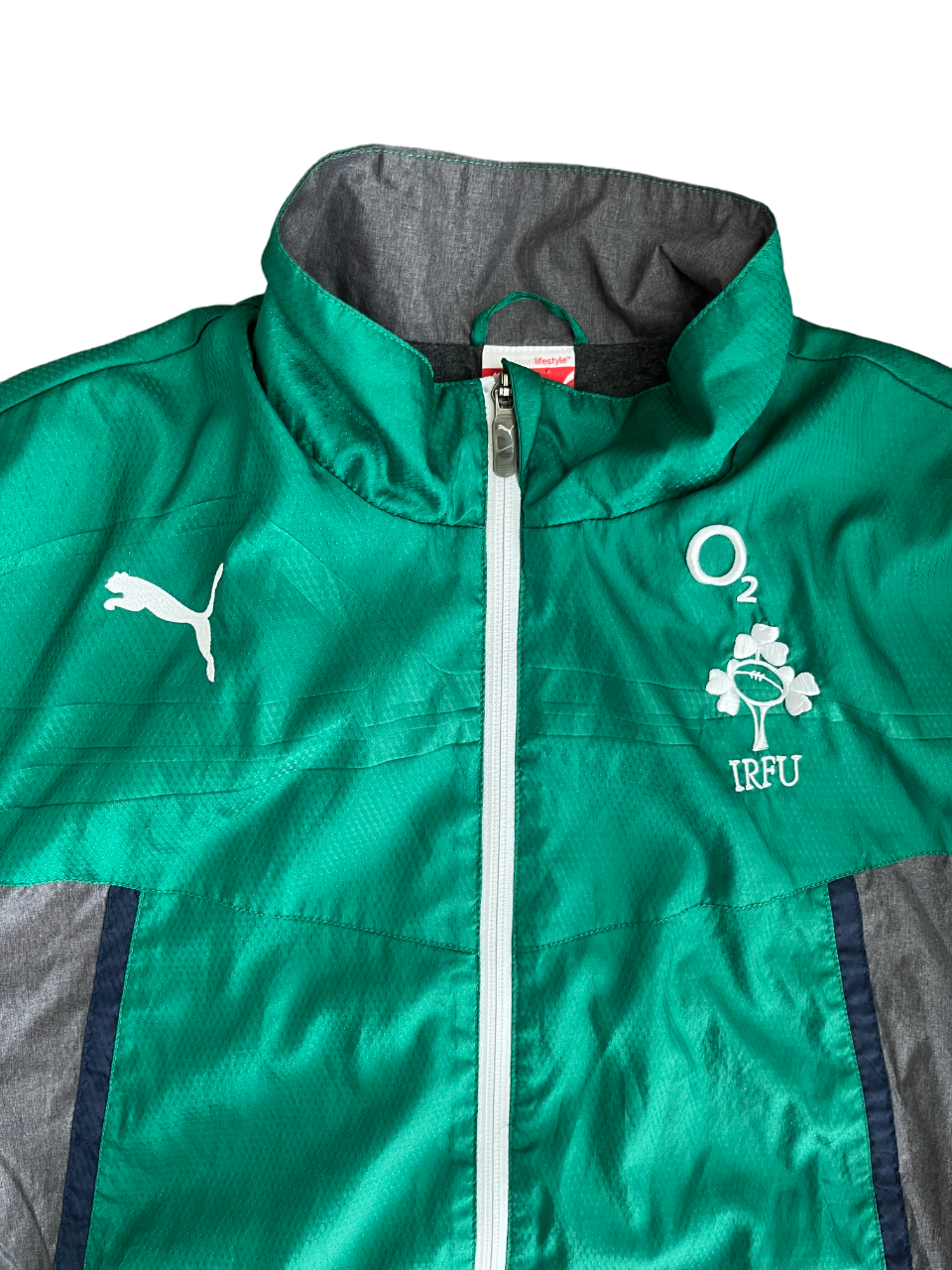 Ireland Rugby Jacket Presentation Training Puma Windbreaker Size Men L