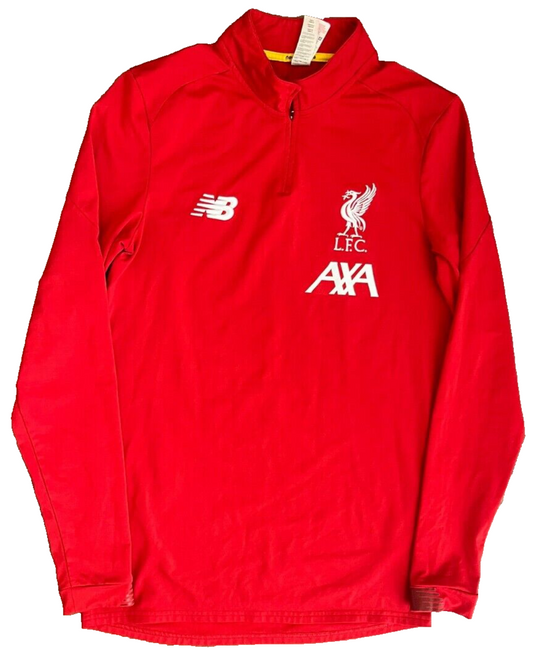 Liverpool Training Shirt 1/4 Zip New Balance Long Sleeve Football Size Men M