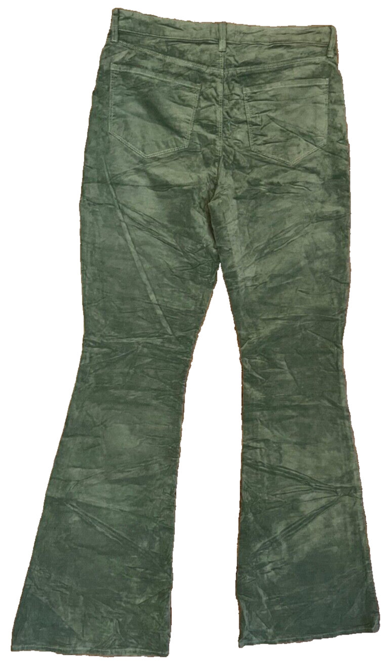 L'Agence Jeans Denim Green Women Size 29 Marty High Rise Flare Made in USA