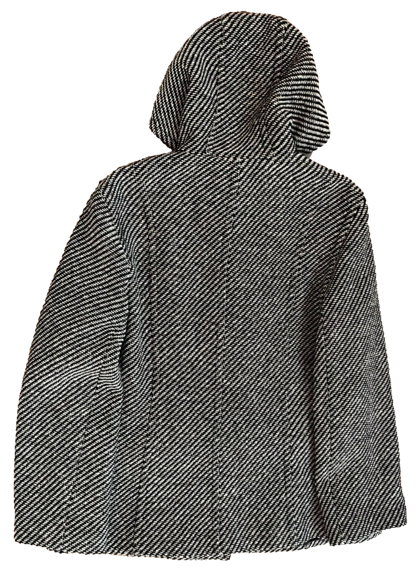 Windsmoor Wool Blend Coat Gray Jacket Hooded Women Size EUR 38 UK 12